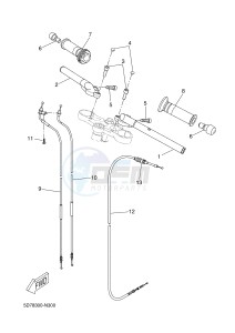 YZF-R125A YZF-R125 ABS R125 (5D7E) drawing STEERING HANDLE & CABLE