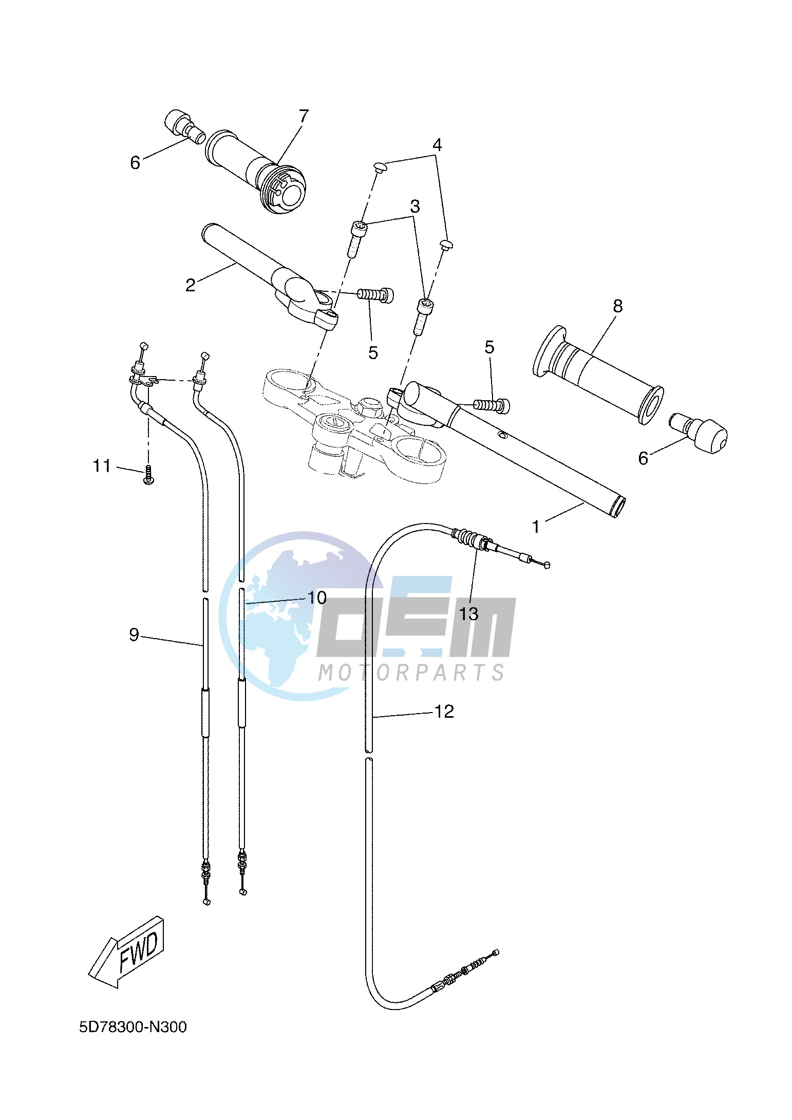 STEERING HANDLE & CABLE