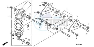 CBR1000RRA Korea - (KO) drawing REAR CUSHION