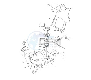 YP MAJESTY ABS 400 drawing FUEL TANK