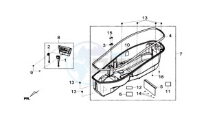 JOYMAX 125 drawing HELMET BOX