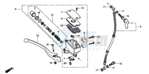 NV600C 400 drawing FR. BRAKE MASTER CYLINDER