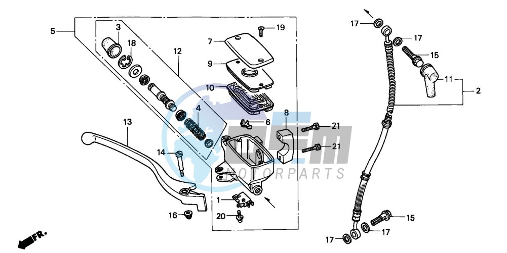 FR. BRAKE MASTER CYLINDER