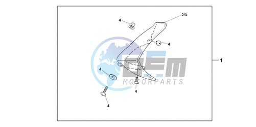 KNUCKLE VISOR SET