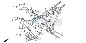 CG125 drawing FRAME BODY