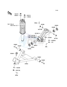 MULE 4010 DIESEL 4x4 KAF950FCF EU drawing Front Suspension