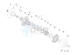 MP3 500 LT Sport-Business NOABS-ABS E4 (EMEA) drawing Driven pulley