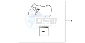 CBR1000RR9 UK - (E / MKH REP) drawing INDOOR CYCLE COVER