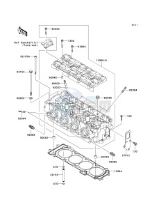 JT 1500 B [ULTRA 250X] (B7F-B8F) B8F drawing CYLINDER HEAD