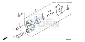 TRX500FMA Australia - (U) drawing OIL PUMP