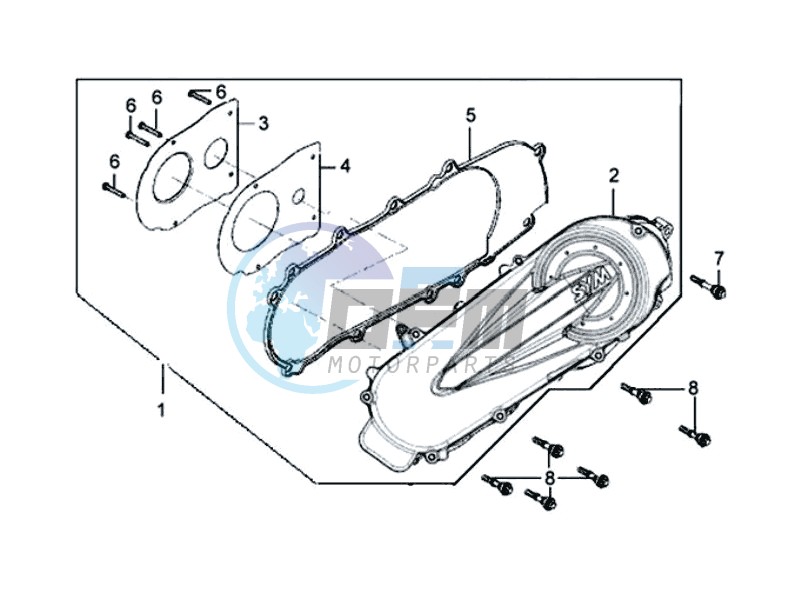 CRANKCASE COVER LEFT