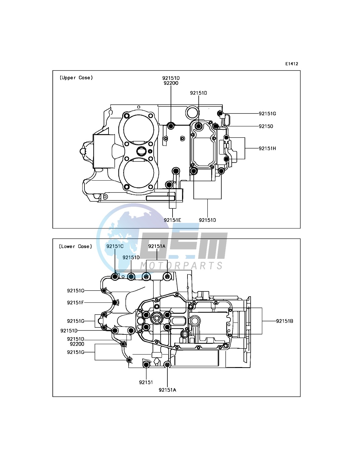 Crankcase Bolt Pattern