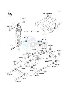 Z750 ZR750L8F GB XX (EU ME A(FRICA) drawing Suspension