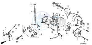 TRX500FPAD TRX500FPA ED drawing SELECT LEVER