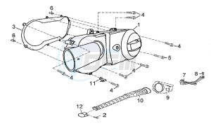 Quasar 180 drawing LH Semi-crankcase