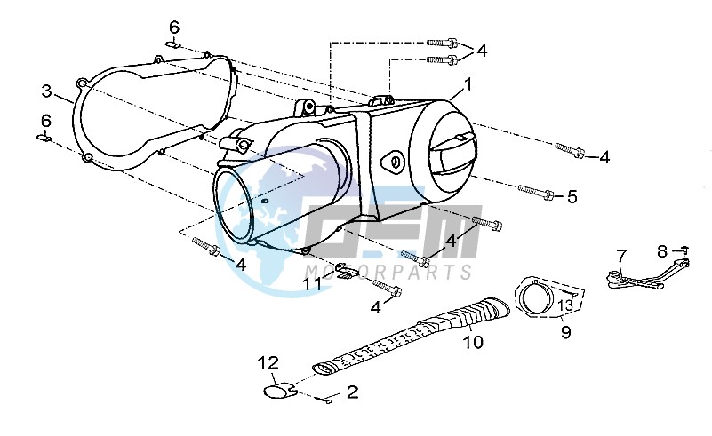 LH Semi-crankcase