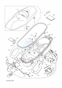 YP400RA XMAX 400 ABS (BL14) drawing SEAT