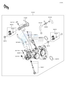 VERSYS-X 300 ABS KLE300CHF XX (EU ME A(FRICA) drawing Throttle