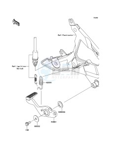 ER-6f ABS EX650D9F GB XX (EU ME A(FRICA) drawing Brake Pedal