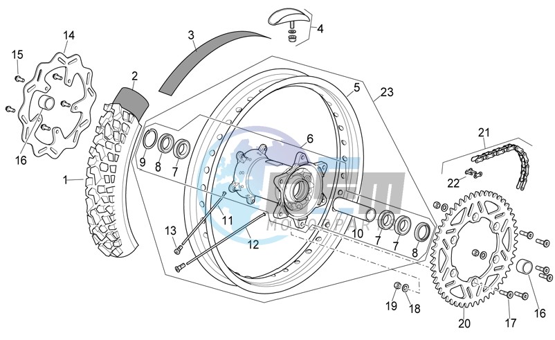 Rear wheel I