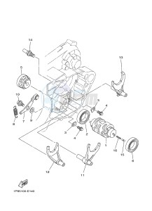 YZ250 (1SS8 1SS8) drawing SHIFT CAM & FORK