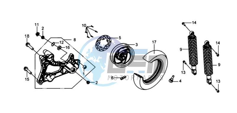 REAR WHEEL / REAR SUSPENSION