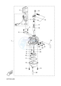 YN50 NEO'S (2APB) drawing CARBURETOR