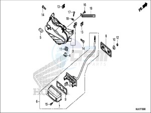 CB500FAH CB500F ED drawing TAILLIGHT