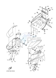 MW125 MW-125 TRICITY TRICITY 125 (2CM1 2CM5) drawing FENDER