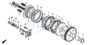 CMX250C REBEL drawing CLUTCH