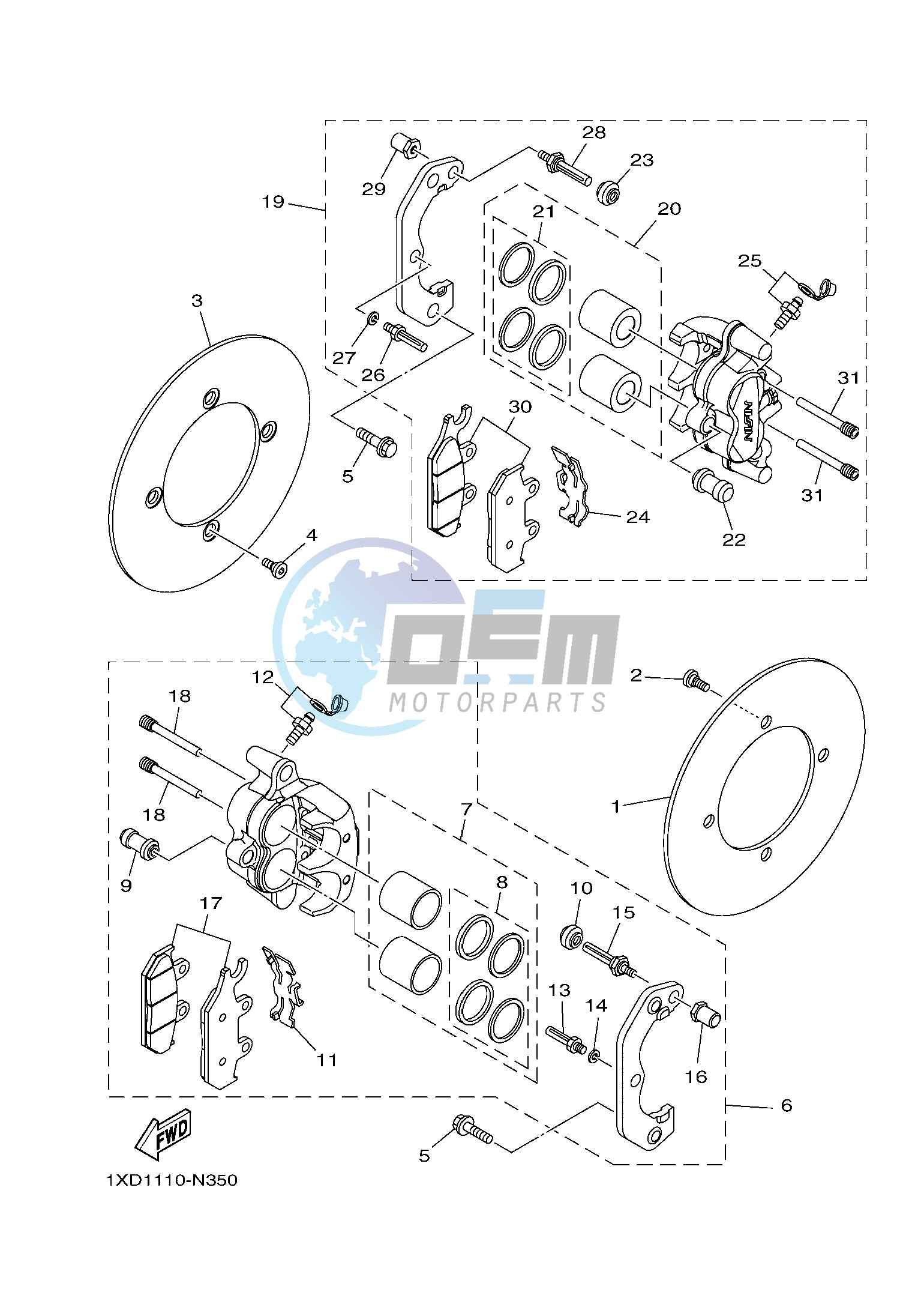 FRONT BRAKE CALIPER