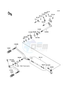 VN2000 CLASSIC VN2000H8F GB XX (EU ME A(FRICA) drawing Gear Change Mechanism