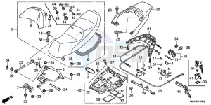 FJS600AB SilverWing ED drawing SEAT