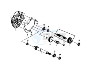 FIDDLE III 50 45KMH (L8) EU EURO4 drawing DRIVESHAFTS