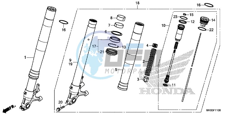 FRONT FORK (CBR1000RR/ RA)