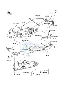 ER-6n ABS ER650DBF XX (EU ME A(FRICA) drawing Seat Cover