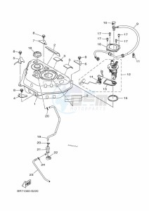 MWS125-C TRICITY 125 (BU5F) drawing FUEL TANK