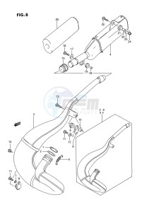 RM250 (E3) drawing MUFFLER