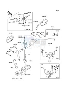 VN2000 CLASSIC VN2000H9F GB XX (EU ME A(FRICA) drawing Handlebar