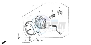 C90ST 70 drawing HEADLIGHT (2)