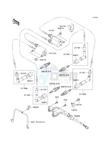 VN 1500 T [VULCAN 1500 CLASSIC] (6F) T6F drawing IGNITION SYSTEM