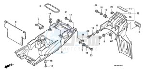 CBF10009 Ireland - (EK) drawing REAR FENDER