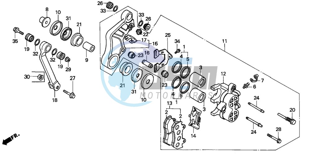 FRONT BRAKE CALIPER