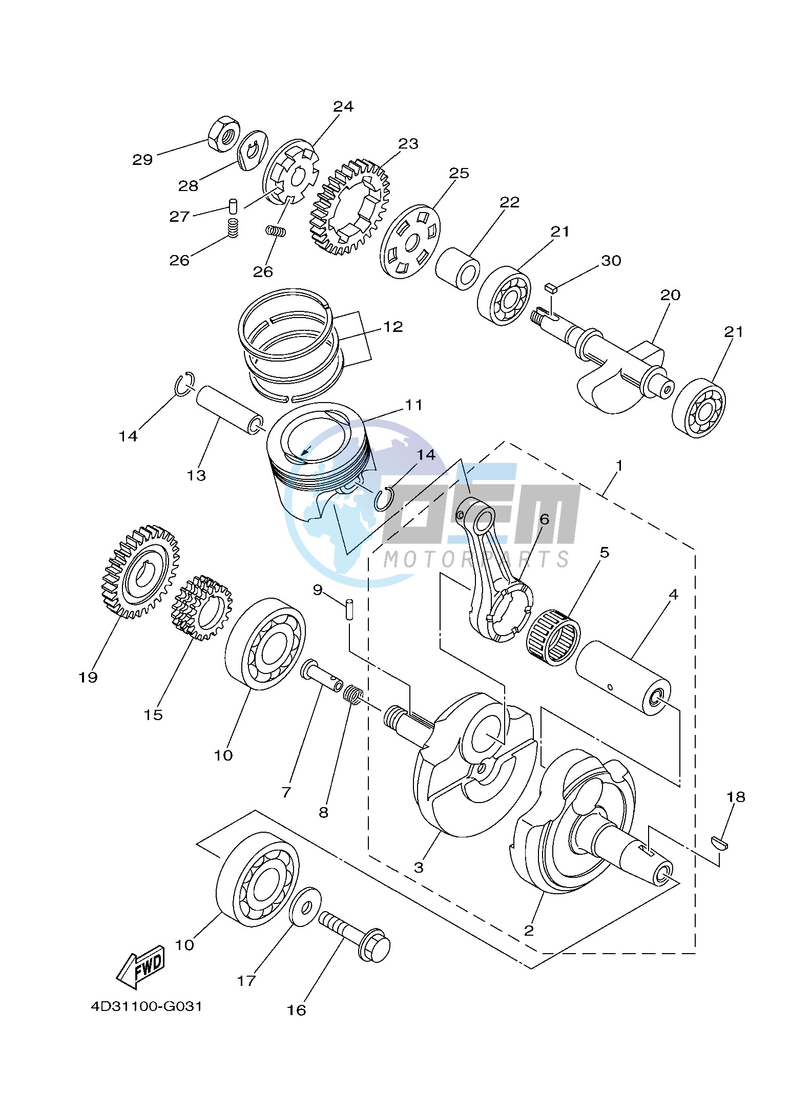 CRANKSHAFT & PISTON