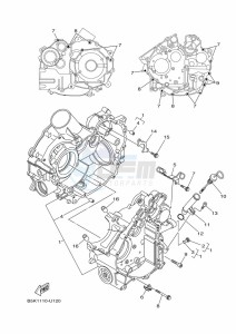 YFM700FWB YFM7NKDXK (B6K7) drawing CRANKCASE