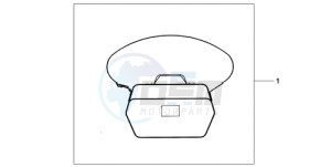 CBF1000SA Europe Direct - (ED / ABS) drawing INNERBAG TOPBOX