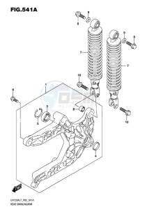 UH125 ABS BURGMAN EU drawing REAR SWINGINGARM