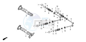 FJS400D SILVER WING drawing CAMSHAFT/VALVE