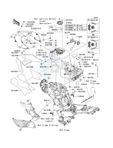 ZX 1400 A [NINJA ZX-14] (A6F-A7FA) A7FA drawing FUEL TANK