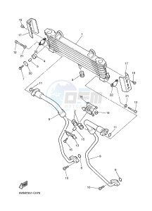 XJR1300C XJR 1300 (2PN3) drawing OIL COOLER